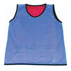 REVERSIBLE BIB LARGE, BLUE/RED
