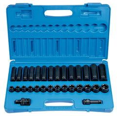 SOCKET SET 1/2IN 30PC STD + DEEP METRIC GP1430MRD