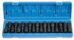 SOCKET SET 1/2IN 18PC FRACTIONAL AND METRIC HEX DRIVER GP1598HC
