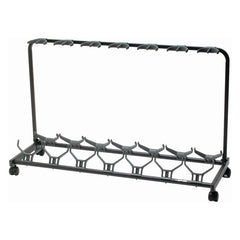 Quiklok universal guitar rack with castors - 7 guitars