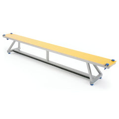 LITA BENCH TIMBER TOP 2400MM, YELLOW
