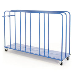 VERTICAL MAT TROLLEY STANDARD, BLUE