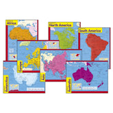 PAC LEARNING CHART CONTINENTS 7PCS -Min Qty 1