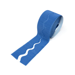 SCO CORRUGATED BORDER ROLL 57MMX15M BRIGHT BLUE -Min Qty 54