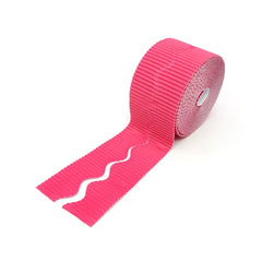 SCO CORRUGATED BORDER ROLL 57MMX15M MAGENTA -Min Qty 54