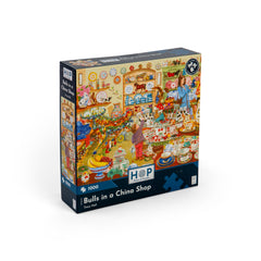 Bulls In A China Shop 1000 Piece Puzzle (3 Years +)