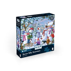 Seven Silly Snowmen 1000 Piece Puzzle (3 Years +)