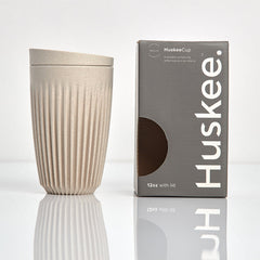 12oz HuskeeCup with Lid - Natural