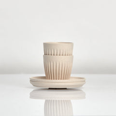 3oz Espresso HuskeeCup and Saucer Set of 2 - Natural