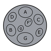 Pack of 4 Jumbie Jam steel pans - Grey