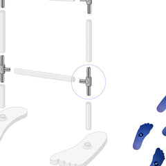 Jumbie Jam steel pan T connector - replacement for steel drum stands