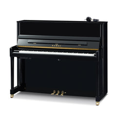 Kawai K-300 ATX4 Anytime upright piano – Polished White, Silver Fittings