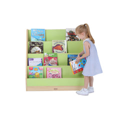 Profile, Green/Maple 4 Tier Book Display