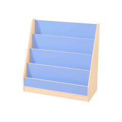 Profile, Blue/Maple 4 Tier Book Display