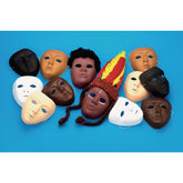 SCO PLASTIC FACE MASK MULTICULTURAL ASSORTED 10PCS -Min Qty 10
