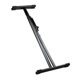 K&M X frame single braced height adjustable keyboard stand