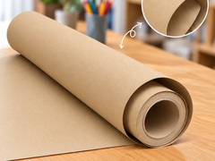 Eduplan craft brown poster paper roll, 1218mm x 15m, close-up kraft paper texture