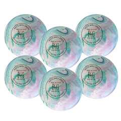 MASTERSPORT LACROSSE BALLS MARBLE WHITE/PINK/TEAL, SET OF 6
