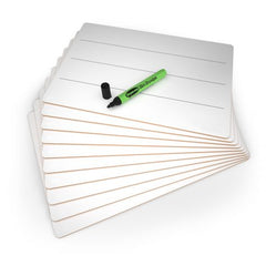 Show-me Lined Rigid Lapboards, Pack of 10