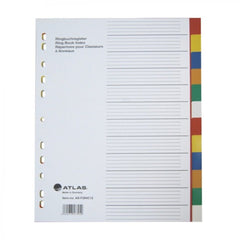 Atlas, PP Col DivderA4 12part Bx25st