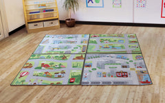 Small World Road Map Set 1 Indoor/Outdoor Carpets