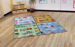 Small World Road Map Set 2 Indoor/Outdoor Carpets