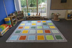 Rainforest Squares Placement Carpet