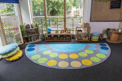 Lake Large Semi Circle Placement Carpet