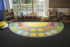 Safari Large Semi Circle Placement Carpet