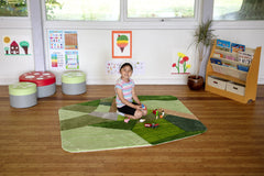 Aerial Landscape Super Deluxe Carved Carpet