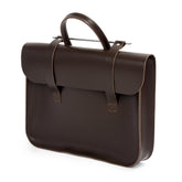 Oxford Traditional leather music case - Chocolate brown