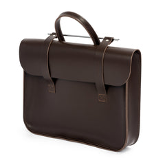Oxford Traditional leather music case - Chocolate brown