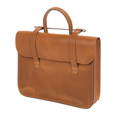 Oxford Traditional leather premium music case - Antique oak