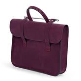 Oxford Traditional leather premium music case - Plum