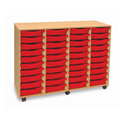 Monarch 40 single tray storage unit (4 x 10) - Red