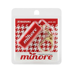 Suzuki MINORE 5-hole mini harmonica – Red