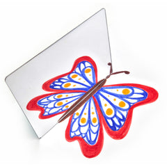 Double Sided Plastic Mirrors 100x75mm, pack of 10