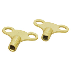 Monument Brass Radiator Bleed Key - pack of 2