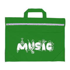 Duo music bag with musician design - Green