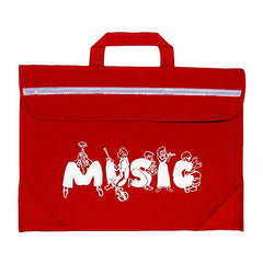 Duo music bag with musician design - Red