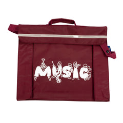 Primo music bag with musician design - Burgundy