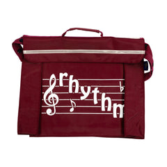 Primo music bag with \'Rhythm\' design - Burgundy