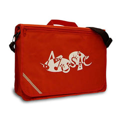 Excel music satchel with \'Music\' design - Red