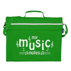 Primo music bag with \'My music notes\' design - Light green