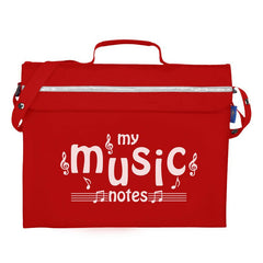 Primo music bag with \'My music notes\' design - Red