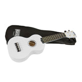 Mahalo Rainbow soprano ukulele - White
