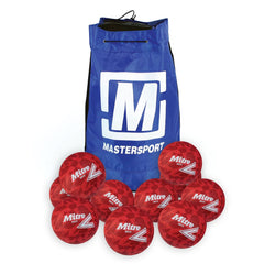 MITRE OASIS NETBALL SIZE 5 RED, BAG OF 10