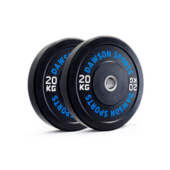 DS Rubber Bumper Plates (w/ upturned ring) - 20kg Black