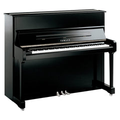 Yamaha P121 upright piano – Polished Ebony
