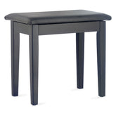 Stagg PBF23 fixed height piano stool with music storage - Matt black